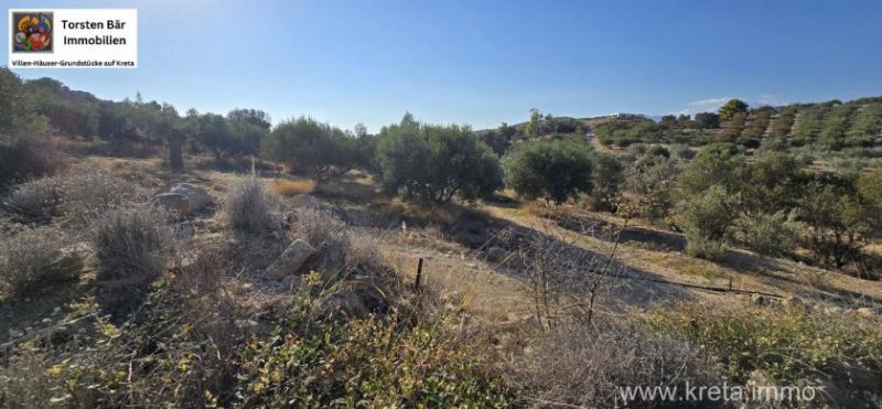 Kalamaki Kreta, Kalamaki Grundstück Meerblick und Blick auf die Palastanlagen von Phaistos Grundstück kaufen